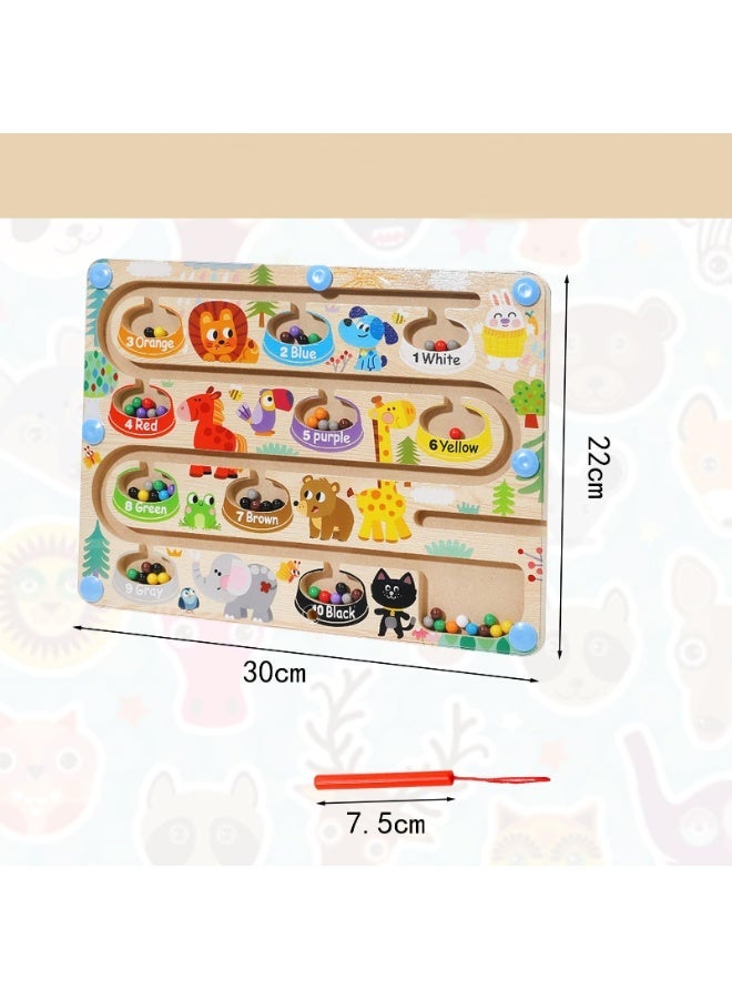 موردلي ألعاب تعليمية ألعاب مونتيسوري تنسيق اليد والعين ألعاب أطفال للأولاد والبنات مكعبات بناء تدريب بأطراف الأصابع مغناطيسات مطابقة الأرقام والألوان هدية عيد ميلاد ألعاب تعليمية للتلاعب الدقيق للأطفال من سن 4 إلى 6 سنوات - Image 3